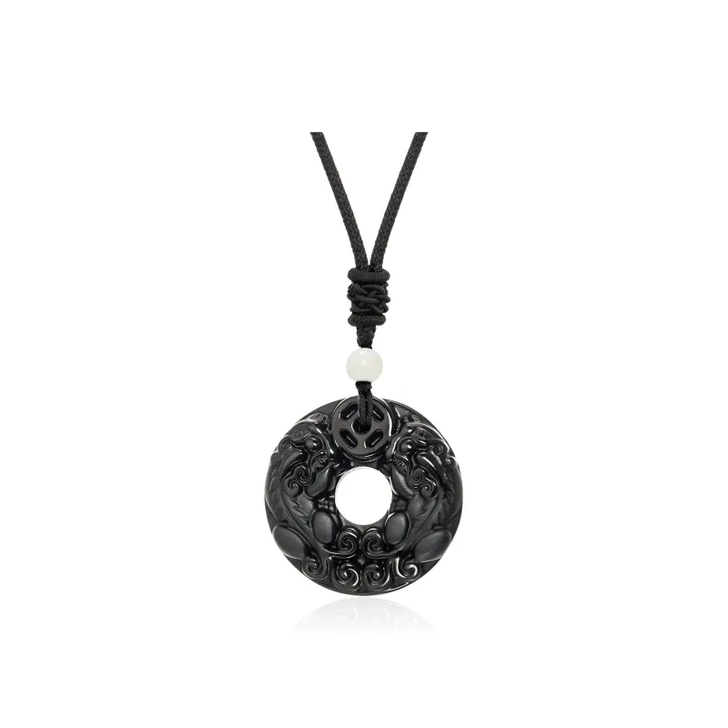 Moon Jewelry Agate Necklaces Unisex-0