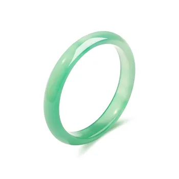 Best Wishes Chalcedony Jade Bangles Unisex