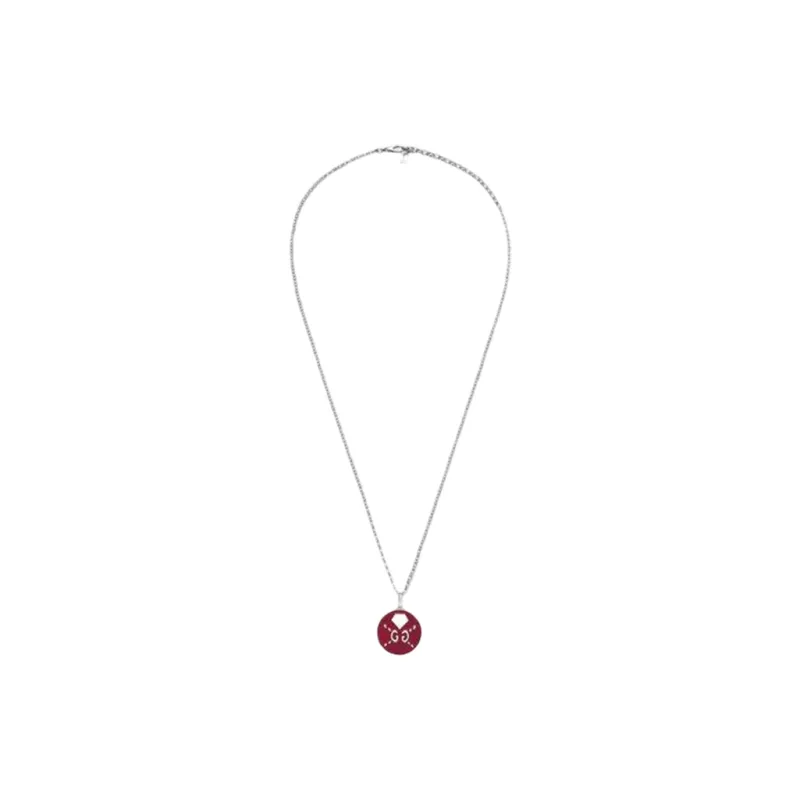 GUCCI 1990 2024 Sterling Silver GUCCI Ghost Pendant Necklace-1