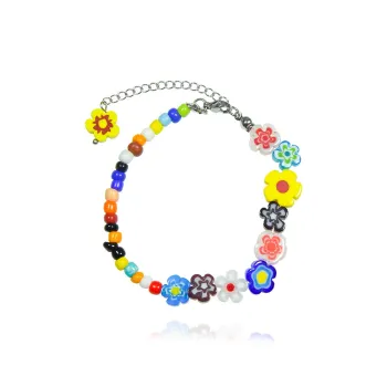 AWE Colored Glaze Luxurious Yet Affordable Unique Design Jade Bracelet Cute Sweet Style Bestie Gift Women's