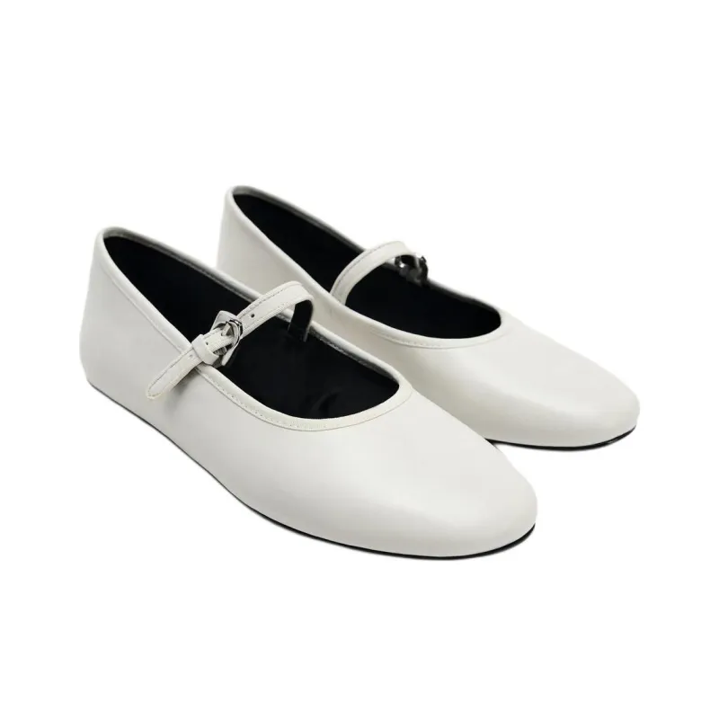 ZARA Casual Single Shoes Women's White-2