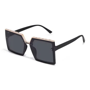 Narandu PC Square Sunglasses Unisex Black
