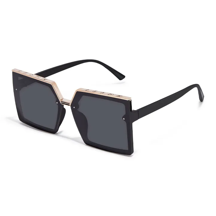 Narandu PC Square Sunglasses Unisex Black-0
