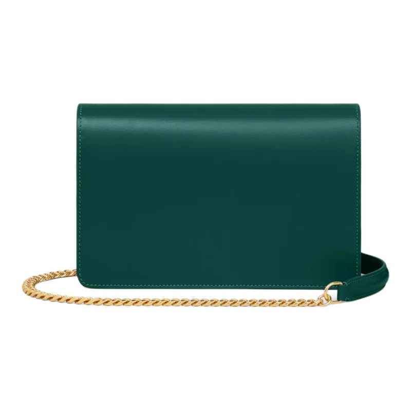 CELINE Calfskin Shoulder Bag, Crossbody Bag, Wallet Women's Sprint Green-2