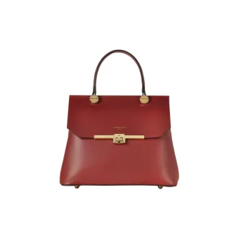 Le Parmentier Genuine Leather Shoulder Bag Crossbody Bag Handbag Regular Women's Burgundy