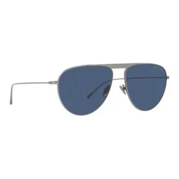 GIORGIO ARMANI Alloy Aviator Sunglasses Men's Silver