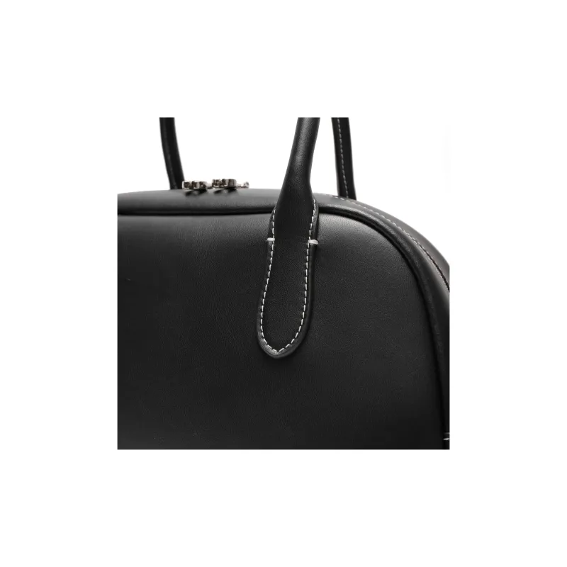 BELLE Cow Split Leather With Artificial Leather Handbag Regular Women's Coffee/Black-11