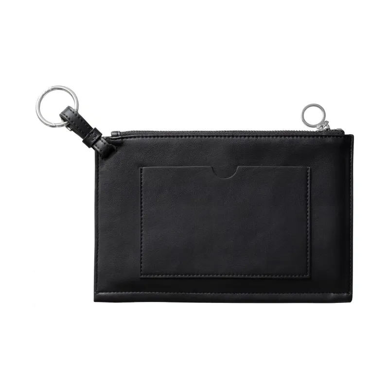 A.P.C Polyurethane With Polyester Clutch Men's Black-2
