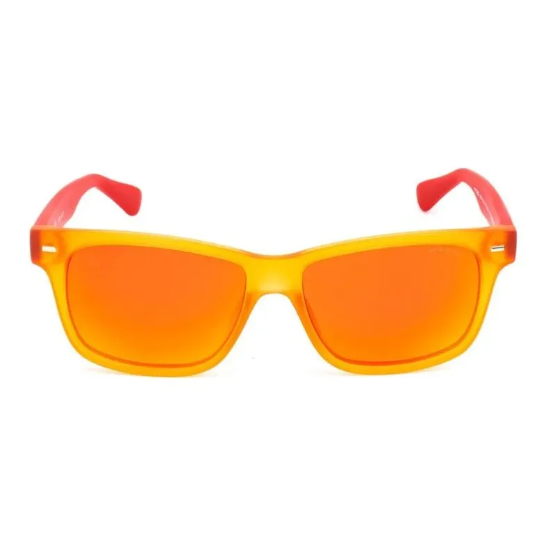 Police Injection Molded Rectangular Sunglasses Kids' Orange-1