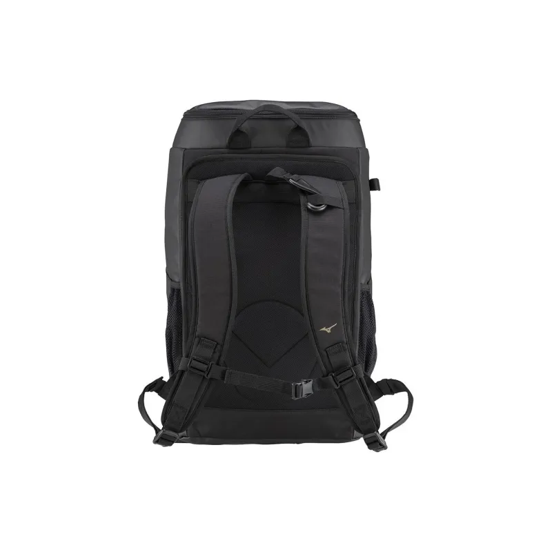 Mizuno Synthetic Leather Backpack Regular Unisex Black-1
