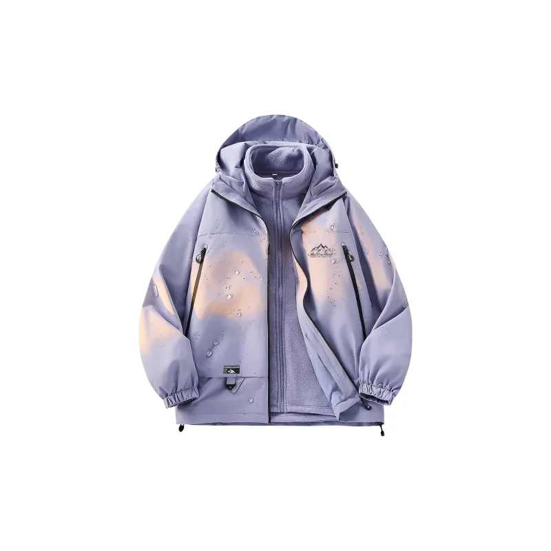 ROBINHOOD Waterproof And Windproof To Keep Warm Windbreaker Jacket Unisex Black-7