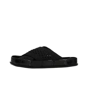 FENDI Rubber Sole Abrasion-Resistant Slide Slippers Women's