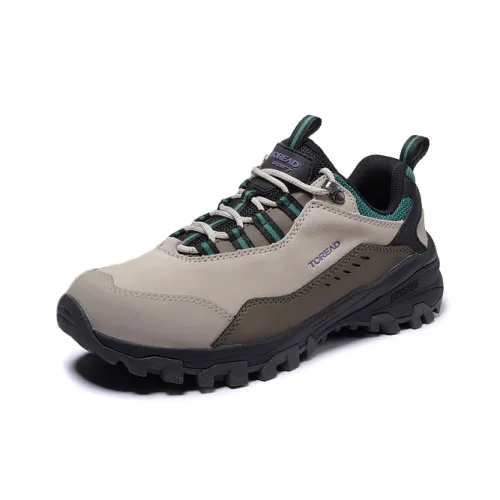 TOREAD Anti Slip Wear Resistant Low Top Trekking Shoes Women's Brown Black