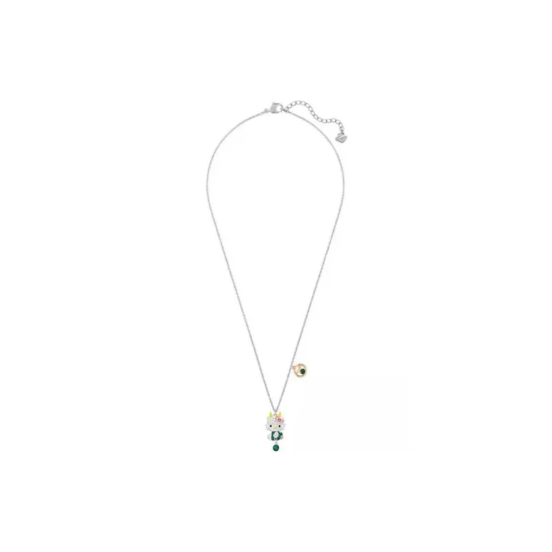 Swarovski Hello Kitty Artificial Crystal Necklaces Women's Multicolor-1