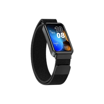 FZRT Huawei Compatibility Watch Band Metal One Piece Quick Release Milanese Steel Band Stainless Steel Material