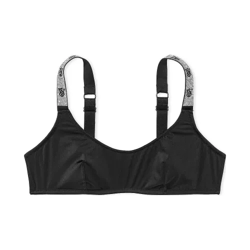 Victoria's Secret Very Sexy Shine Strap Scoop Bralette / Black Bra Women's Black