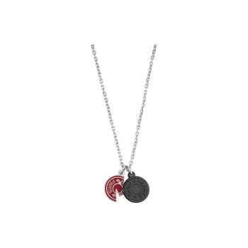 HERMES Carrousel Metal Necklaces Men's Hermes Red
