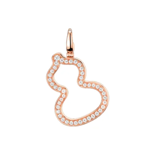 Qeelin 18K Rose Gold Diamond Approximately 0.52 Ct Pendants Women's Rose Gold