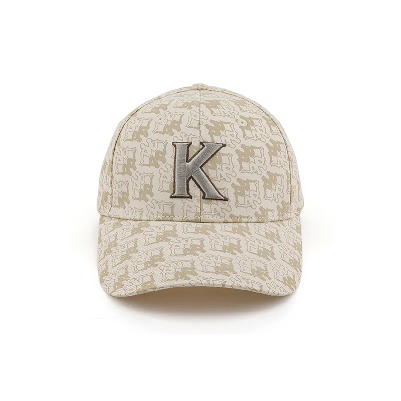 Kappa Cotton Baseball Caps Unisex Brown/White-3