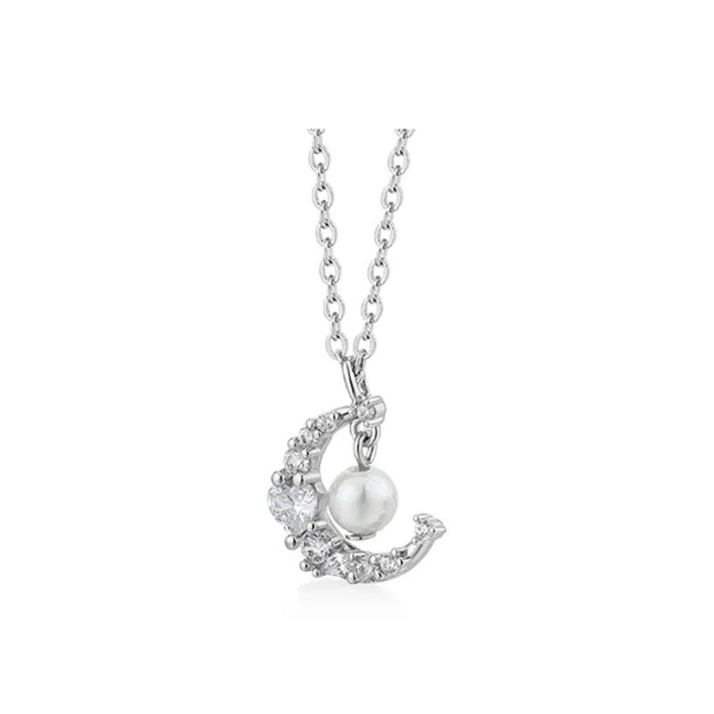 KADER S925 Silver Necklaces Women's Multiple Colors-4