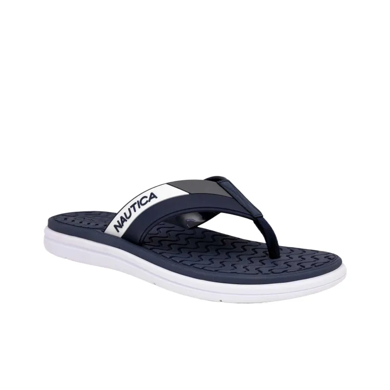 NAUTICA Slip-Resistant Flip Flops Men's Blue-1