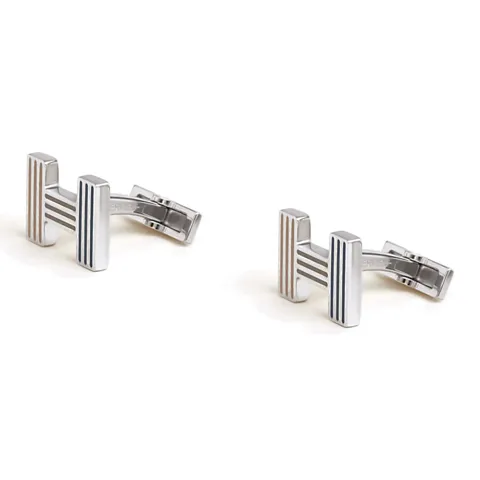 HERMES Quizz Rainbow Cufflinks Men-1