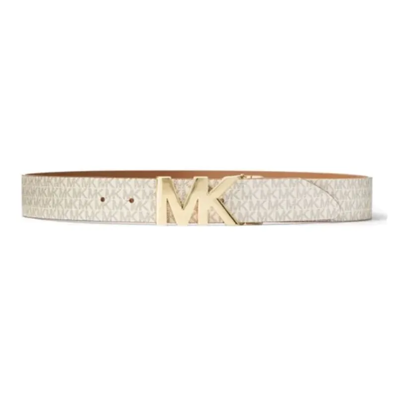 MICHAEL KORS Reversible Logo And Leather Waist Belt-0