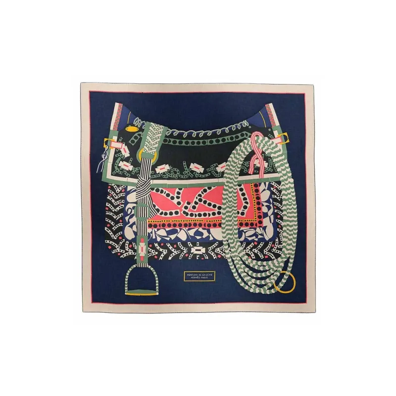 HERMES Shawls Women's Marine Blue-0