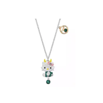 Swarovski Hello Kitty Artificial Crystal Necklaces Women's Multicolor