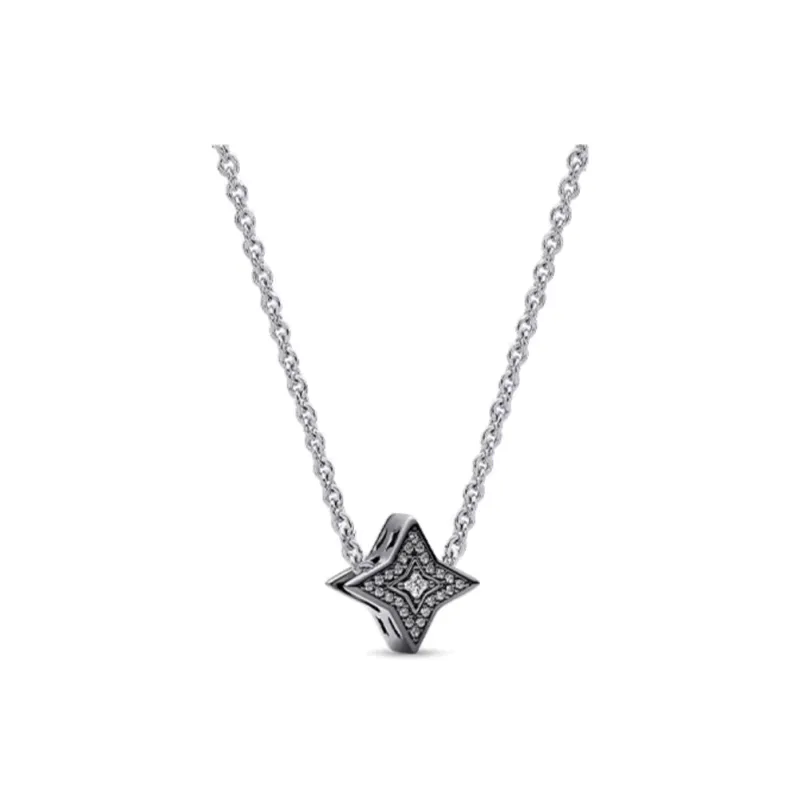 Pandora 925 Sterling Silver Necklaces Women's Silver-0