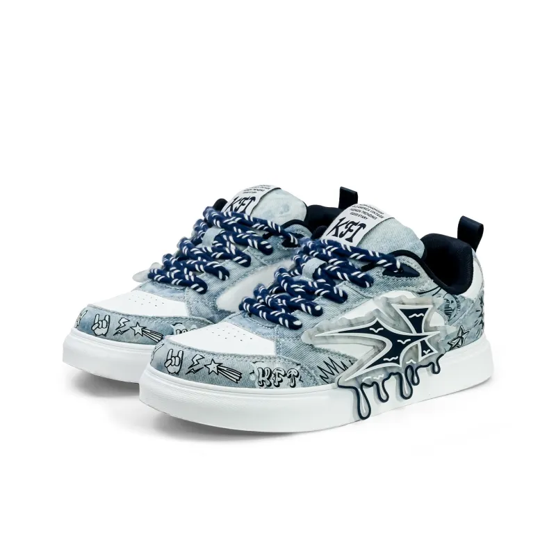 KFT Slip Resistant Cushioning Height Increasing Low Top Skateboard Shoes Unisex-1