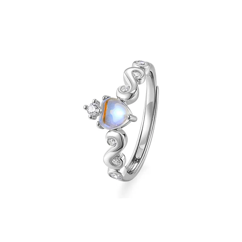 KADER S925 Silver Rings Unisex Silver White, Goddess Box-3