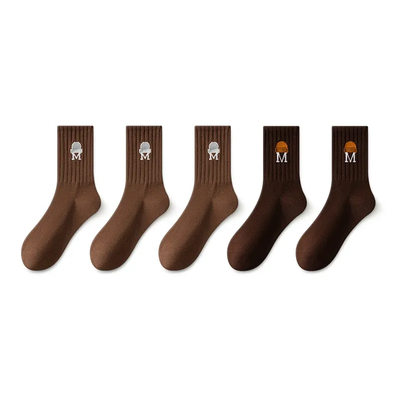 SALOATO Mid Calf Socks Women's 5 Pack-8