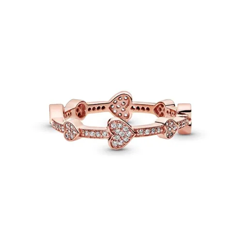 Pandora Copper-Silver Alloy Rings Women's Rose Gold