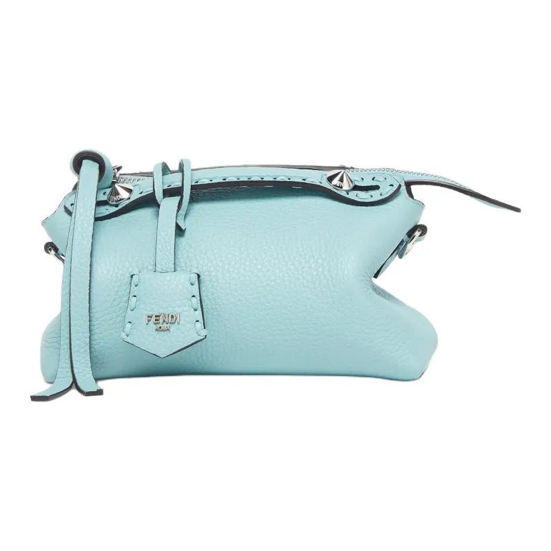 FENDI Calfskin Handbag Mini Women's Light Blue-0