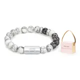 Women's Beaded Bracelet+Pink Gift Box Set