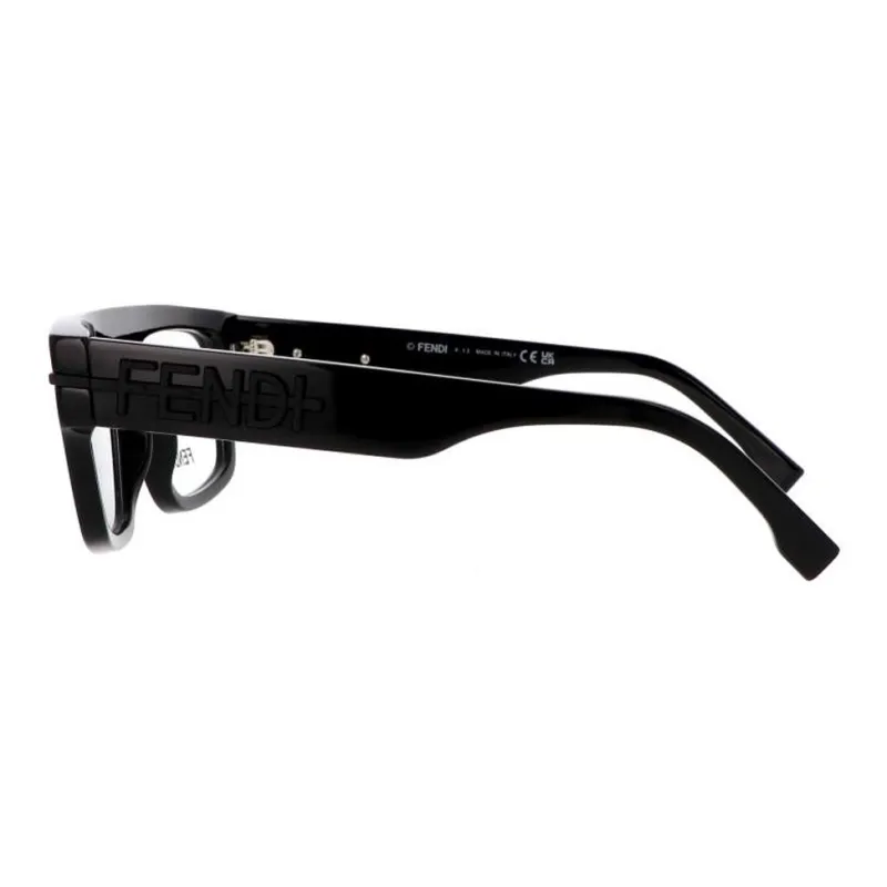 FENDI Plastic Rectangular Eyeglass Frames Women's Black-2