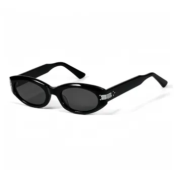 LUNAR Plate Frame Oval Sunglasses Unisex