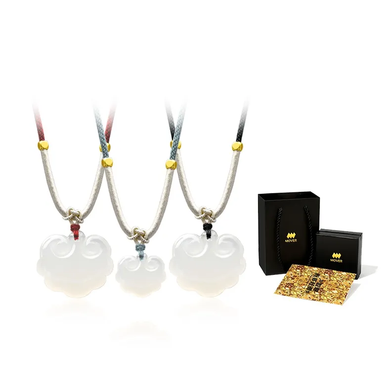 MOVER Chalcedony Jade Necklaces Unisex-7