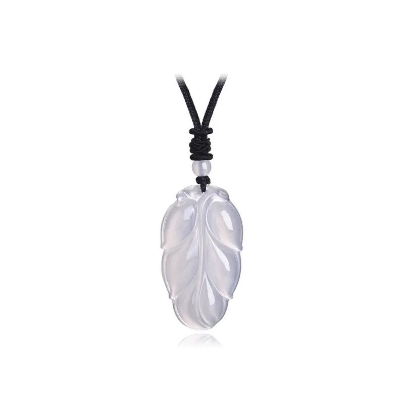FUSSEM Chalcedony Necklaces Unisex-0