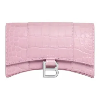 Balenciaga Calfskin Shoulder Bag Women's Pink