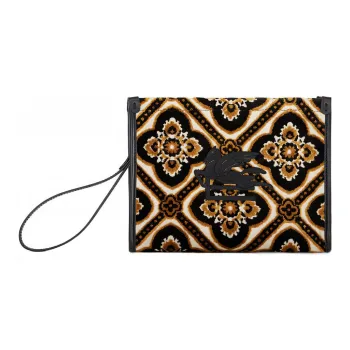 ETRO Viscose Blended Cotton Envelope Bag Clutches Medium Size Women's Black