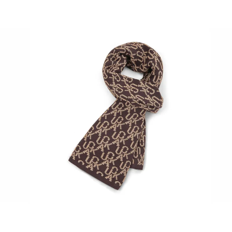 Guuka Knit Scarves Unisex Apricot-1