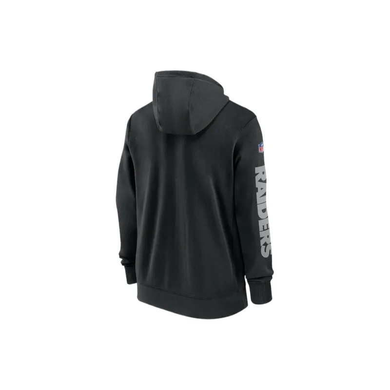 Nike Las Vegas Raiders Sideline Team Issue Club Men's Nike Full Zip Hoodie-1