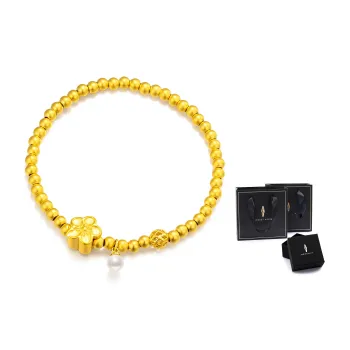 Jodie＆Kevin Bracelets Women's Peach Blossom Cut Out Bead