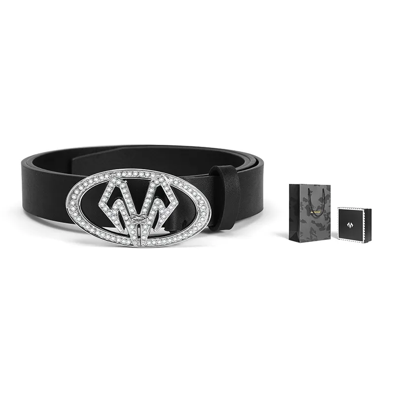 BABAMA Leather Belts Unisex Silver-1