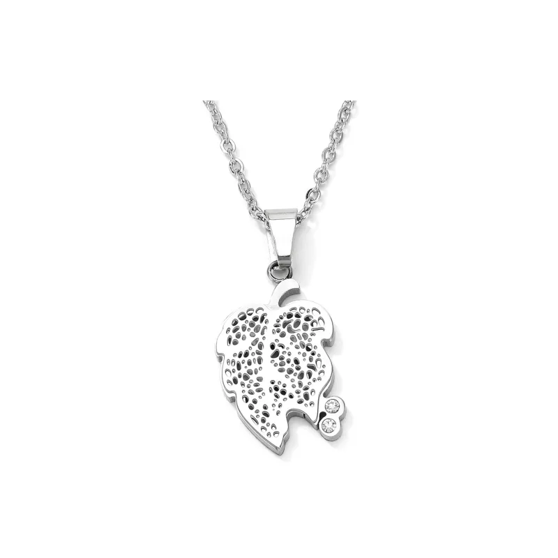 GENANX Necklaces Unisex Silvery White-4