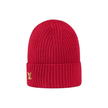 LOUIS VUITTON Cashmere Beanies Women's Rouge