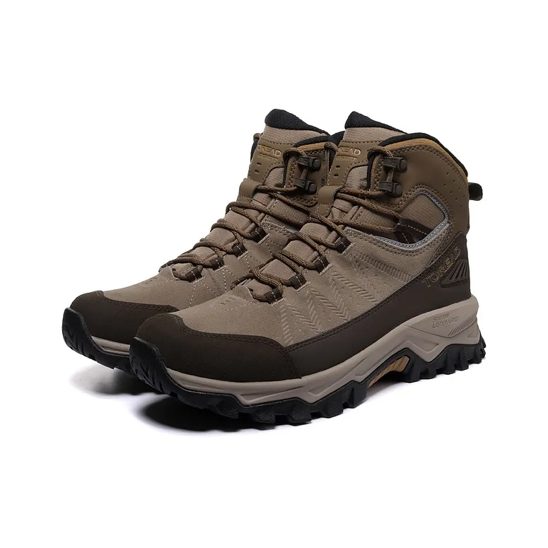 TOREAD Anti Slip Wear Resistant High Top Hiking Shoes Men's Brown Black-1