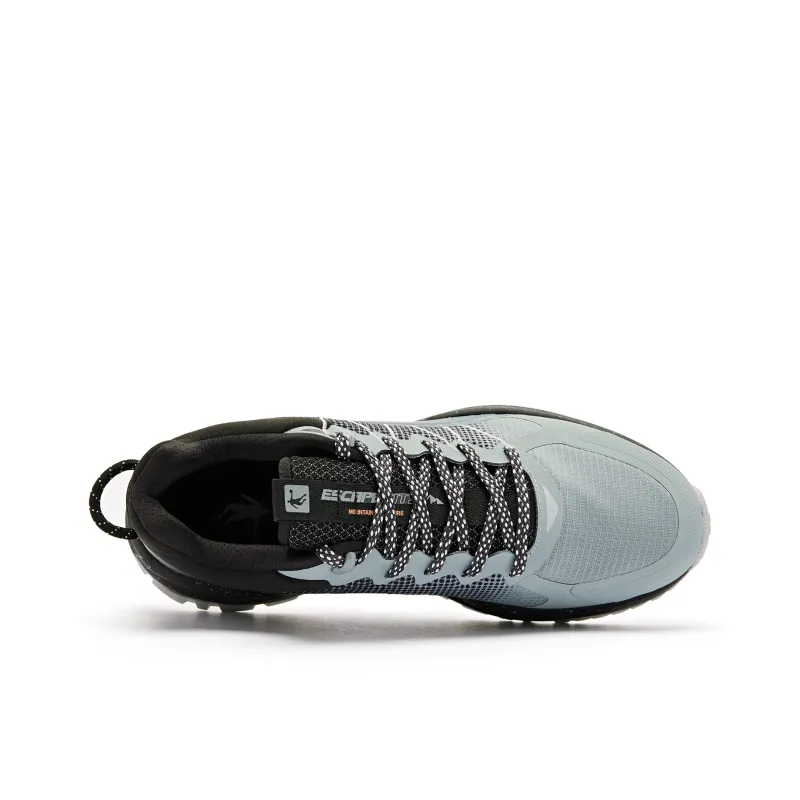QIAODAN Cushioned Wear Resistant Slip Resistant Low Top Casual Running Shoes Men's Black Gray Color-3